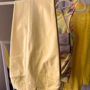 Yellow dress pants